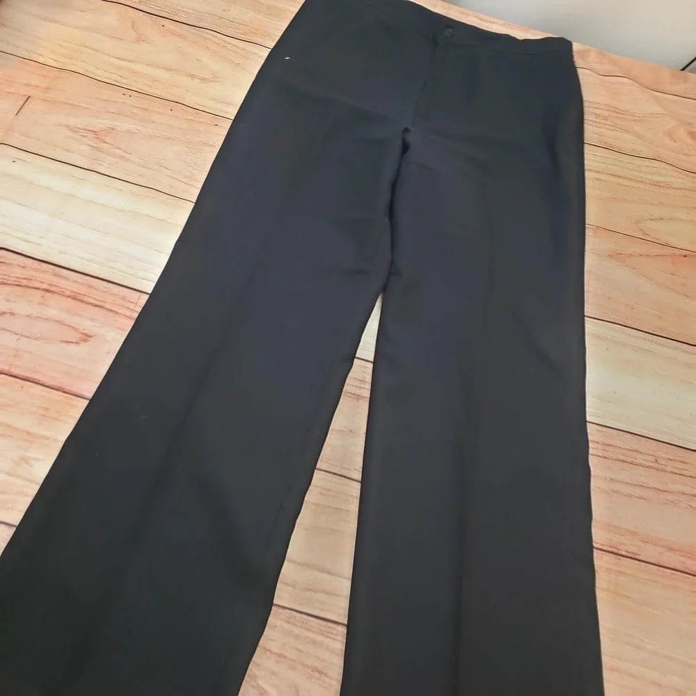Levis Pants Womens Medium Black Wide Leg Dress‎ Trousers Career Office Slacks